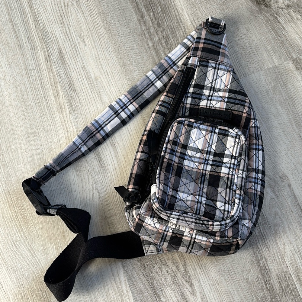 Vera Bradley Mini Sling Backpack Bag Cozy Plaid